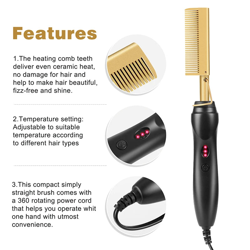 2 in 1  Electric Hair Comb