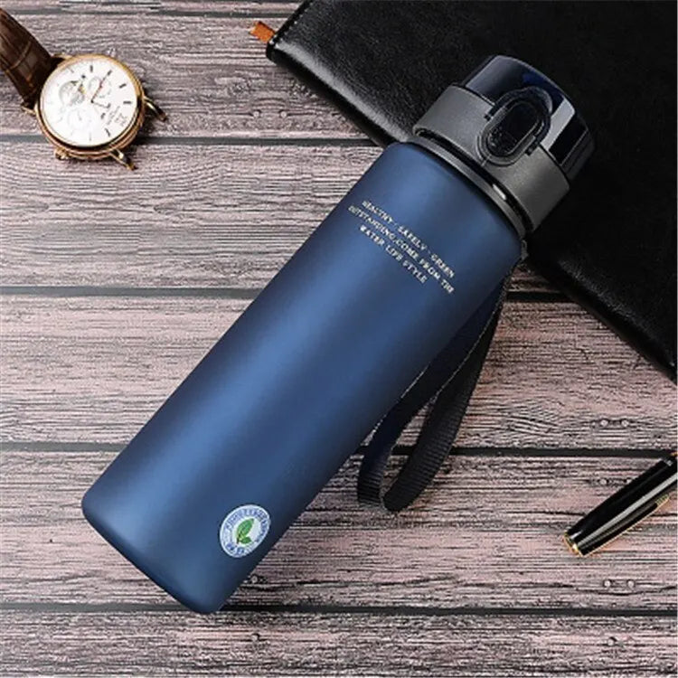 display of blue variant eco-friendly water bottle