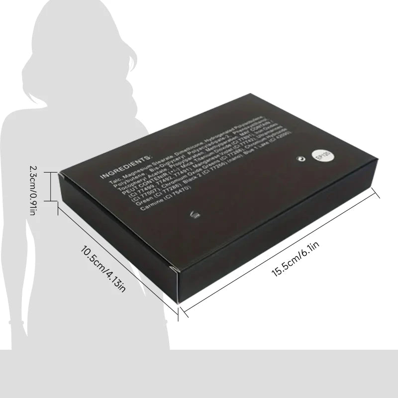 display of eye shadow palette dimensions